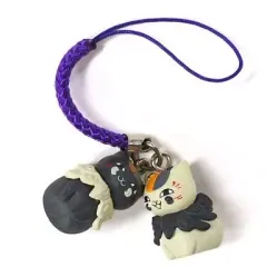 【中古】キーホルダー・マスコット(キャラクター) シーサーニャンコ先生＆黒ニャンコ 「ニャンコ先生meets日本の民芸」