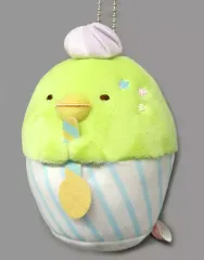 【中古】ぬいぐるみマスコット・ぬいぐるみバッジ ぺんぎん? ぺんぺんアイス ボールチェーン付きカップアイスぬいぐるみ 「すみっコぐらし」