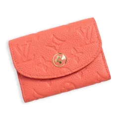 ルイ ヴィトン M14508 ポルトモネ ロザリ モノグラムアンプラント スウィートコーラル サーモンピンク コインケース カードケース 名刺入れ 小銭入れ 財布 レザー ゴールド金具 箱付 LOUIS VUITTON（未使用　展示品）