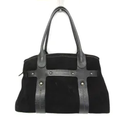 サルヴァトーレ・フェラガモ(Salvatore Ferragamo) EE-21 7987 レディース スエード,レザー ハンドバッグ ブラック