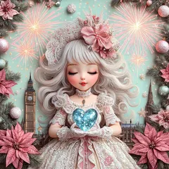 パネル生地　新柄　可愛い女の子8柄R