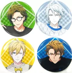 【中古】バッジ・ピンズ(キャラクター) 大和＆ナギ＆楽＆龍之介 オリジナル缶バッジセット(4個組) 「アイドリッシュセブン」 PASH! 2018年5月号 応募者全員サービス