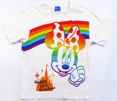 【中古】Tシャツ ミニーマウス レインボーシリーズ Tシャツ ホワイト Sサイズ 「ディズニー」 東京ディズニーリゾート限定