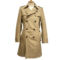 【バーバリーブラックレーベル BURBERRY BLACK LABEL】トレンチコート ノバチェック ダブル L ベージュ メンズ