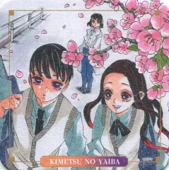 【中古】マグカップ・湯のみ 竈門カナタ＆我妻燈子＆嘴平青葉 「鬼滅の刃 コースター」 BOX購入特典