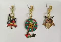 【中古】キーホルダー ニャビー＆デデンネ＆ホーホー 「ポケットモンスター メタルチャームセットコレクション クリスマス2016」