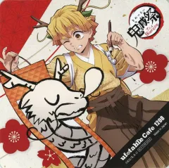 【中古】コースター 我妻善逸 ランダムスクエアコースター 「鬼滅の刃 鬼滅祭 ～アニメ伍周年記念祭～×ufotable Cafe TO GO」 『辰年』ドリンク注文特典