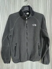 (M 100) ザノースフェイス グレー フリース ジップアップ ジャケット