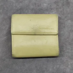 BURBERRY　ノバチェック柄　折財布 レザーウォレット イエロー