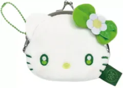 【中古】バッグ ハローキティ ミニフェイスがま口ポーチ 抹茶 「サンリオキャラクターズ」
