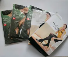 5枚 まとめ byc 外高弾力 パンスト - フラワー柄と無地