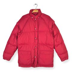 70s frostline ビンテージナイロンダウンシャツ USA製 レッド - メルカリ