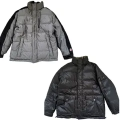 TOMMY HILFIGER　リバーシブル　ダウンジャケット ブラックグレー L