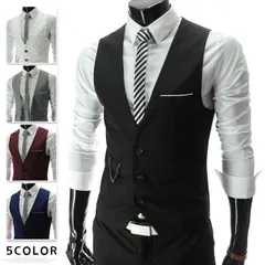スーツ ベスト メンズ フォーマル 即購入OK メンズ ベスト スリム 男性 ベスト Vネック ビジネス メンズ ベスト ジレ ベスト オフィス ベスト スーツ 結婚式 ビジネスチョッキ スリムフィット 上質 紳士 サtuota02