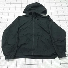 ◇ Θ ユニクロ UNIQLO U フーデッドブルゾン ブラック系 XL メンズ E  【1511110044017】