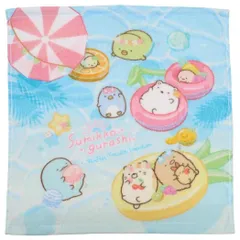 【メール便】すみっコぐらし ハンドタオル プリントウォッシュタオル バケーション サンエックス 犬飼タオル プレゼント かわいい キャラクター グッズ 