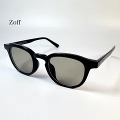 Zoff ゾフ ZL251001-14E1 定番メガネ サングラス ブラックフレーム ブラウンレンズ 度あり レンズ交換推奨 シンプルデザイン 男女兼用 通勤 通学 お出かけ 送料無料 匿名配送
