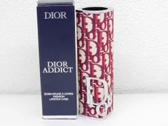 ※送料無料※ 未使用 Diorアディクト ■ リップスティック ケース ディオール オブリーク レッド 赤系 新品 □ 8A