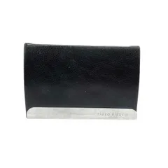TAKEO KIKUCHI タケオキクチ カードケース  レザー    ブラック メンズ / 240001182616