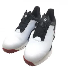 【美品】フットジョイ ゴルフシューズ 白×黒 56909J プロSLX スパイクレス BOA ダイヤル式  メンズ 27.0 ゴルフウェア FootJoy