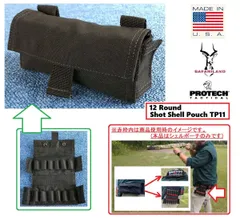 アメリカ製 PROTECH TACTICAL ショットシェル12連ポーチ TP11 ショットガンシェル ミリタリー サバゲー 米軍放出品(コ)bd24p