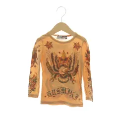 ヒステリックミニ Hysteric MINI Tシャツ カットソー トップス 長袖 110 ベージュ グラフィックプリント タトゥー柄 /AP