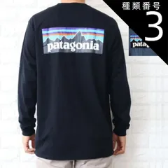 種類3:BLACK /M 種類1:BLACK　(BLK)/XS パタゴニア ロンT 長袖 Tシャツ メンズ P-6 ロゴ レスポンシビリティー ブラック ブルー Patagonia 38518