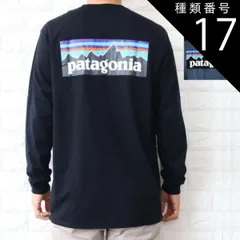 種類17:WHITE /XL 種類1:BLACK　(BLK)/XS パタゴニア ロンT 長袖 Tシャツ メンズ P-6 ロゴ レスポンシビリティー ブラック ブルー Patagonia 38518