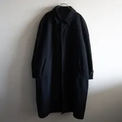 【80年代/アーカイブ】COMME des GARCONS HOMME 【80s ウールステンカラーコート】 ブラック コムデギャルソンオム 26010343