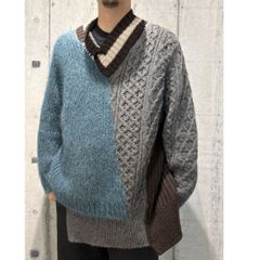 20SS kolorカラー エステルヤーン ドッキング ニット - メルカリ