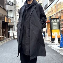 17AW AURALEE ハイカウントクロスバッティングロングコート 黒 4