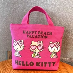 新品/*予約購入* リゾート タンニング レオパード ハローキティ ヒョウ柄 ホットピンク バッグ エコバッグ