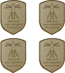 にしはや EWI電磁波遮断ステッカー 電磁波防止シール TV パソコン 電子レンジ 電磁波カット 携帯 シェイバー スマホ スマートフォン ドライヤー 4点セット (ヒューマン)