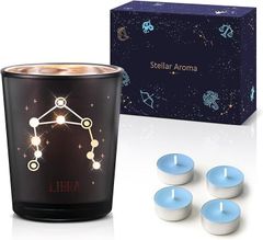 25543 値下げOK 12星座 アロマキャンドル 4個入り 燃焼時間10時間