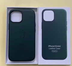 未使用 純正品 iPhone 13mini レザーケース　セコイアグリーン
