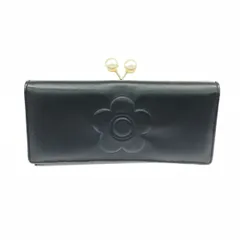 MARY QUANT マリークワント エンボスデイジーパールパース 財布  レザー    ブラック レディース / 240001182606