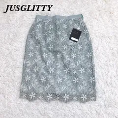 【タグ付き未使用品】JUSGLITTY スカート 2 M ミントグリーン