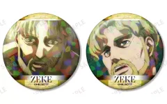 【中古】バッジ・ビンズ ジーク・イェーガー 場面写 ホログラム缶バッジ2個セット 「進撃の巨人」