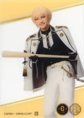 【中古】キャラカード 三浦宏規(髭切) クリアトレーディングフォトカード(背景：イメージカラー) 「ミュージカル『刀剣乱舞』×読売ジャイアンツ」