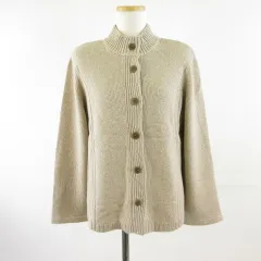 セシオセラ CECI OU CELA ニットカーディガン 長袖 カシミヤ混 絹混 ベージュ M *T716