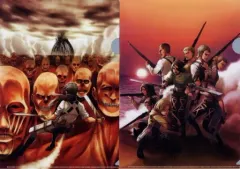 【中古】クリアファイル 単行本31巻＆32巻表紙イラスト A4クリアファイル2枚セット 「進撃の巨人」 連載完結記念グッズ第二弾