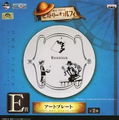 【中古】皿・茶碗(キャラクター) ルフィ＆エース アートプレート 「一番くじ ワンピース ヒストリーオブルフィ」 E賞