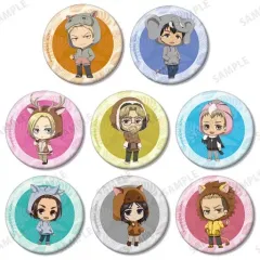 【中古】バッジ・ピンズ 全8種セット 「進撃の巨人 トレーディング マーレの戦士 ちびキャラ 缶バッジ」