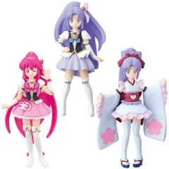 【中古】食玩 トレーディングフィギュア 全3種セット 「ハピネスチャージプリキュア! キューティーフィギュア2」 