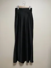 新 サテン ロング丈スカート