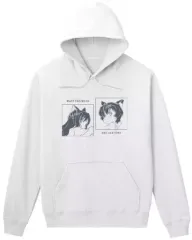 【中古】衣類 雨と雪 lette-graph パーカー ホワイト レディースMサイズ 「おおかみこどもの雨と雪」