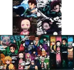 【中古】クリアファイル 全5種セット A4クリアファイル 「鬼滅の刃×ローソン」 対象商品購入特典