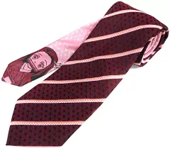 【中古】衣類 竈門禰豆子 ネクタイ ワインレッド×ピンク 「鬼滅の刃×P.S.FA」