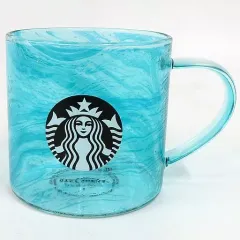 【中古】マグカップ･湯のみ 耐熱グラスマグ オーシャンウェイブ 355ml 「スターバックスコーヒー」