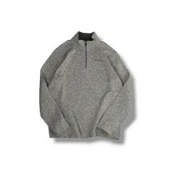 Eddie Bauer Better Sweater Half Zip Fleece L Grey 764